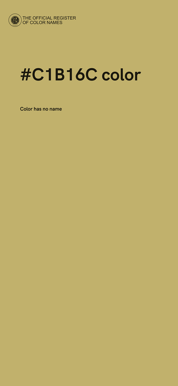 #C1B16C color image