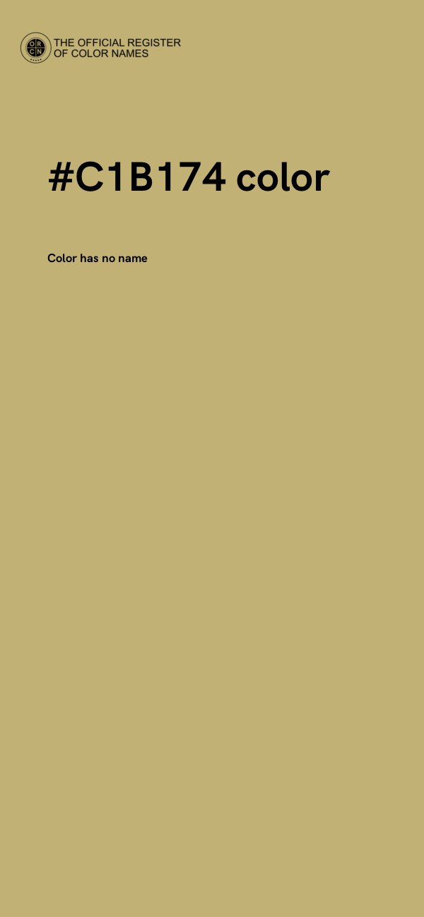 #C1B174 color image