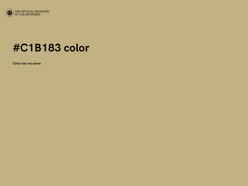 #C1B183 color image