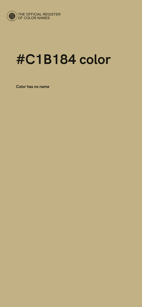 #C1B184 color image