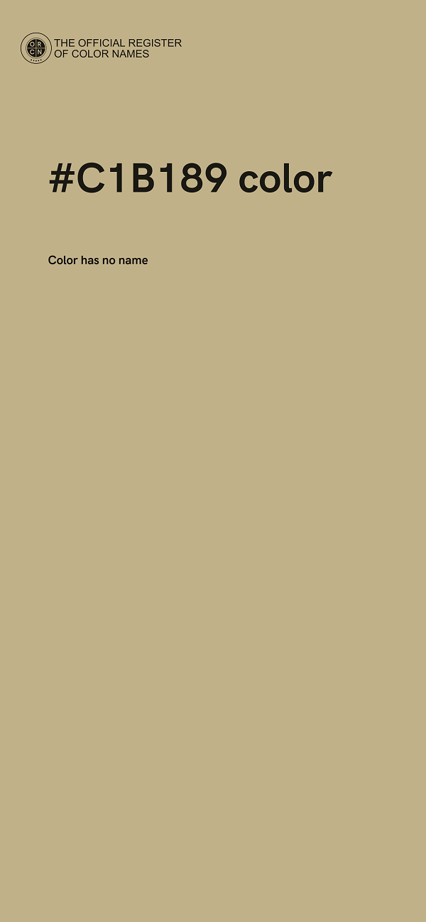 #C1B189 color image