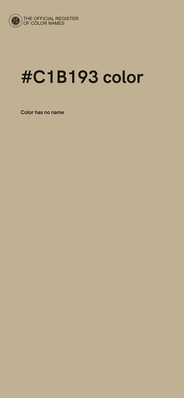 #C1B193 color image