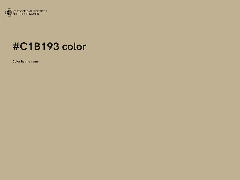 #C1B193 color image