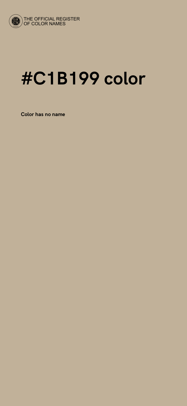 #C1B199 color image