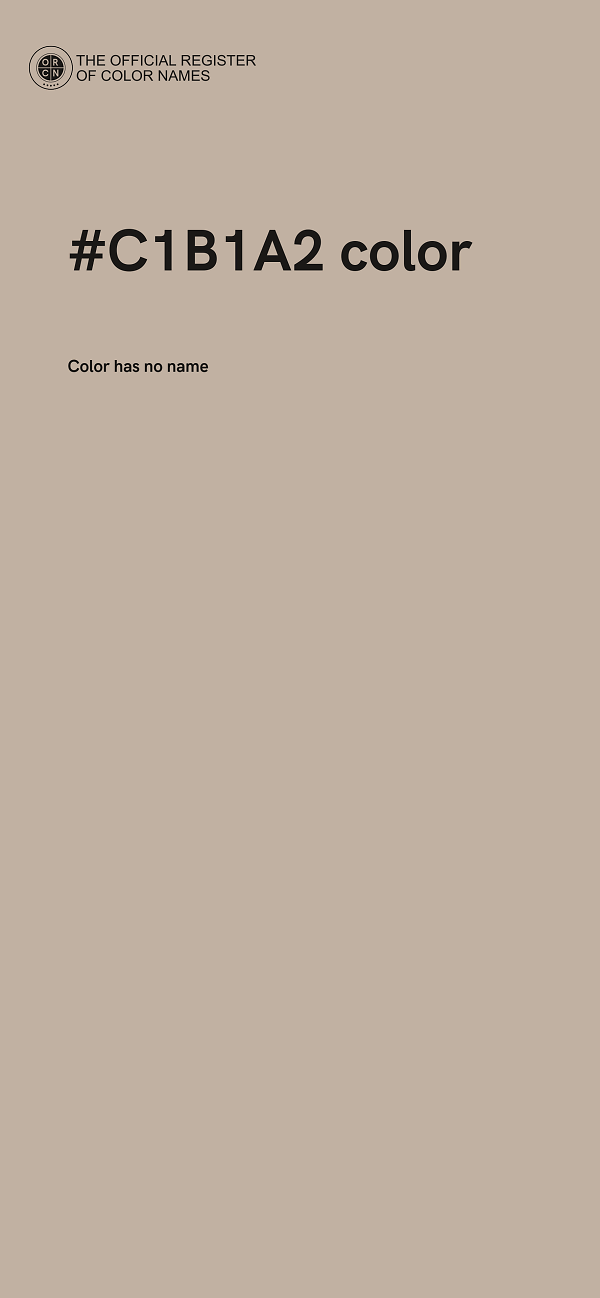 #C1B1A2 color image