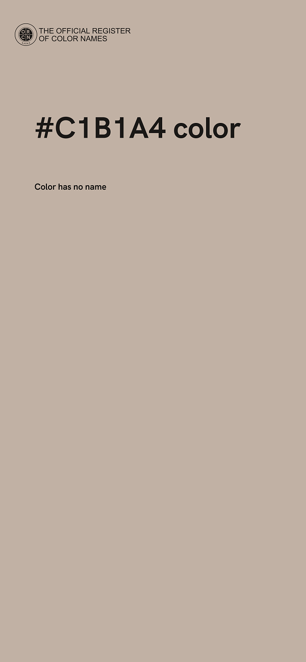 #C1B1A4 color image