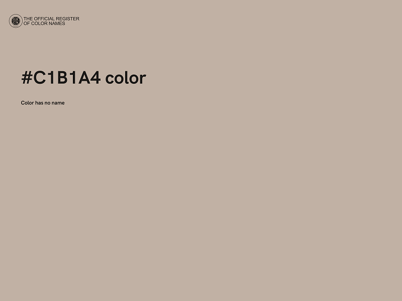 #C1B1A4 color image