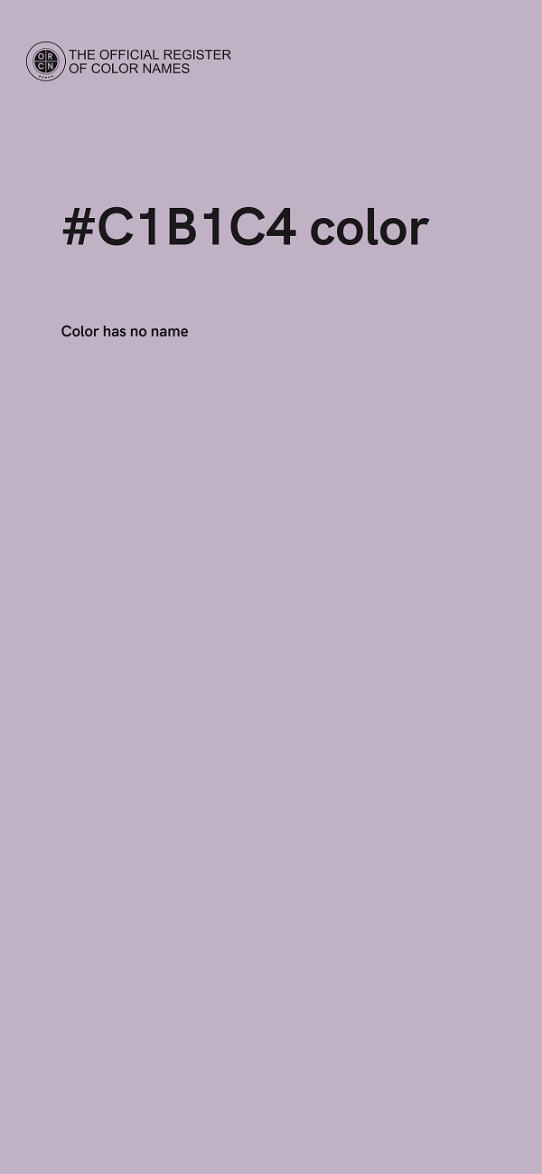 #C1B1C4 color image