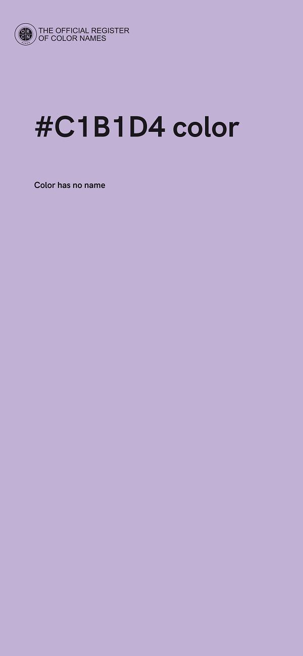 #C1B1D4 color image