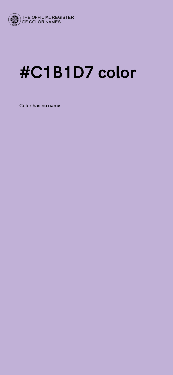 #C1B1D7 color image