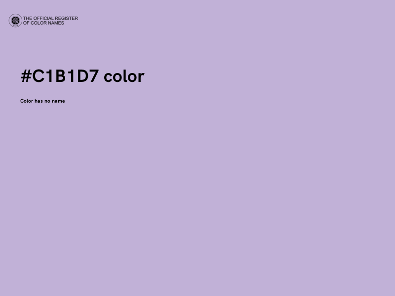 #C1B1D7 color image