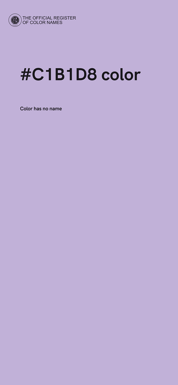 #C1B1D8 color image