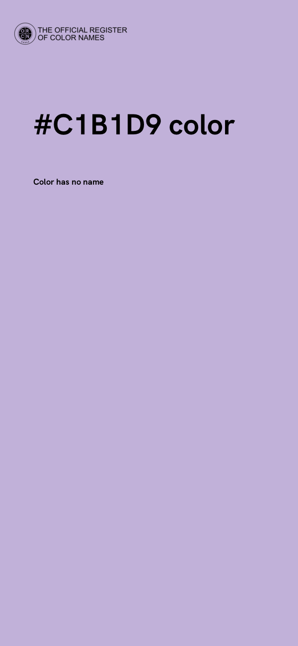 #C1B1D9 color image