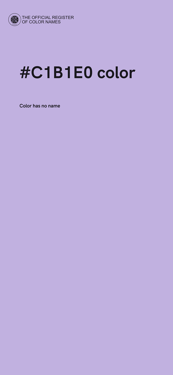 #C1B1E0 color image
