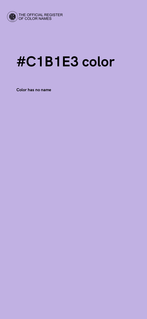 #C1B1E3 color image