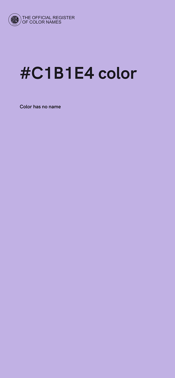 #C1B1E4 color image