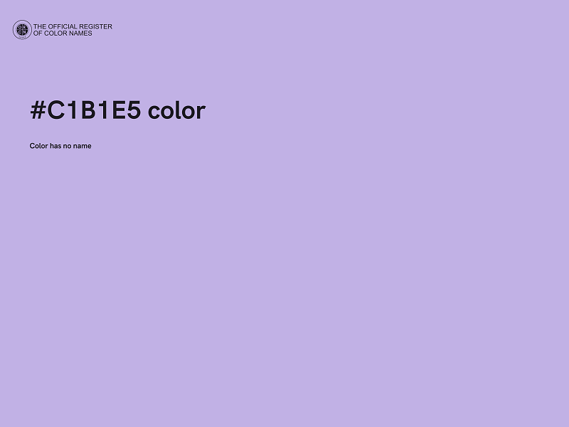 #C1B1E5 color image