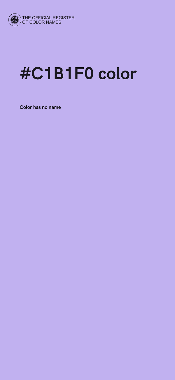 #C1B1F0 color image