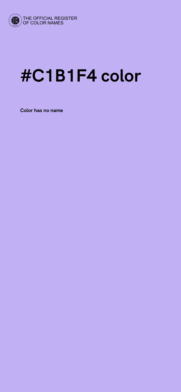 #C1B1F4 color image