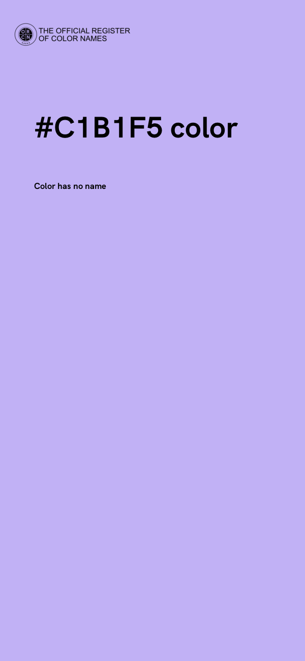 #C1B1F5 color image