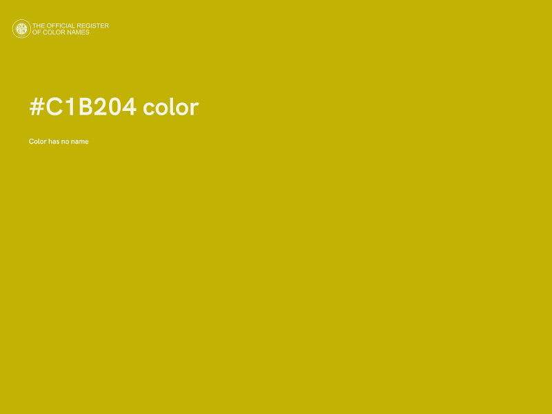 #C1B204 color image