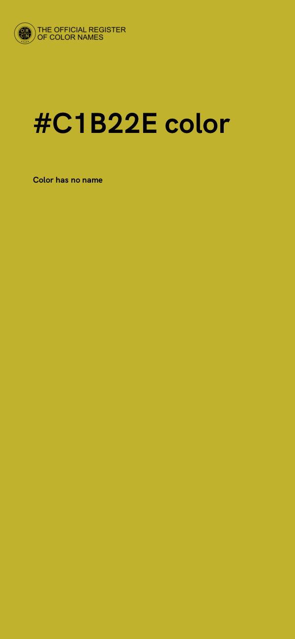 #C1B22E color image