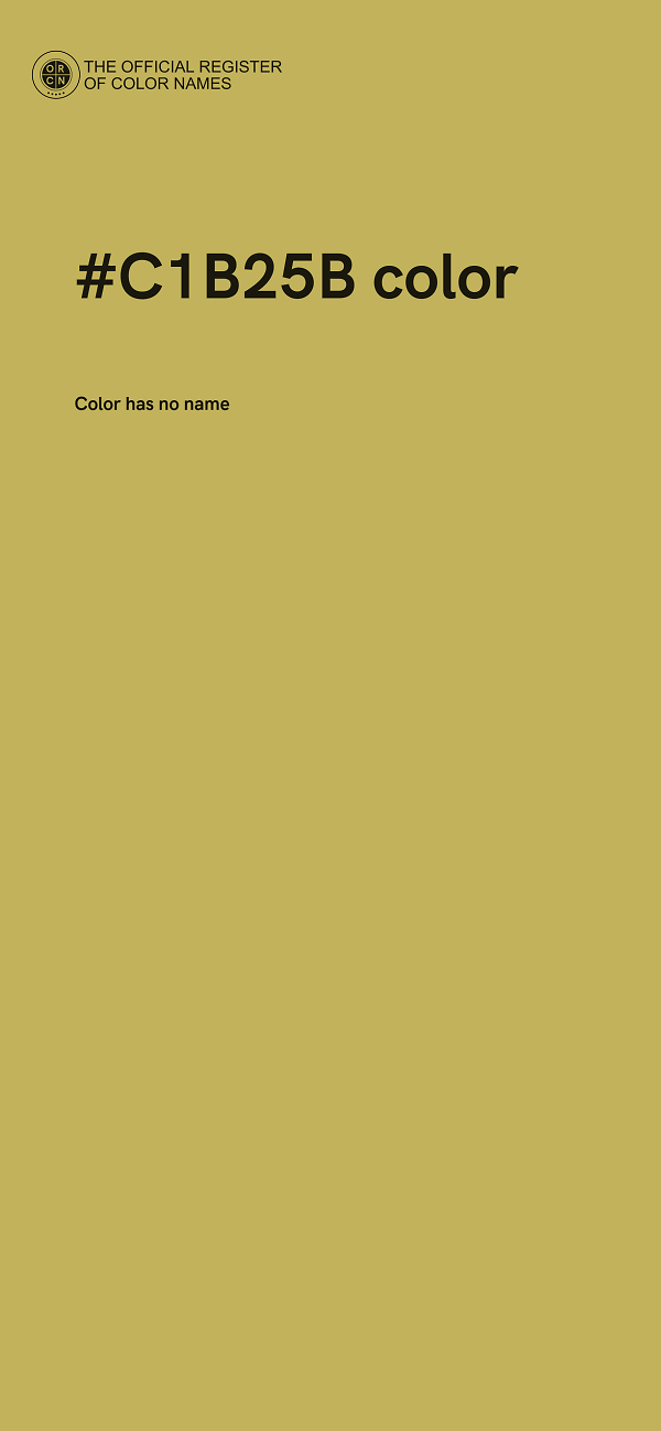 #C1B25B color image