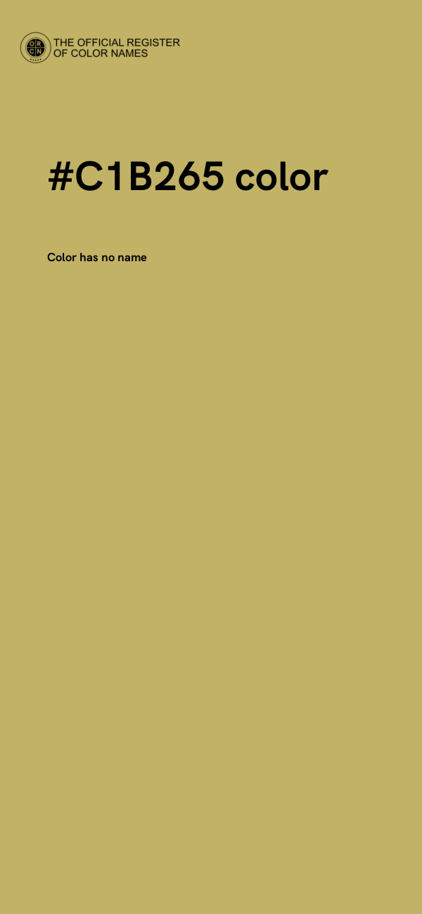 #C1B265 color image