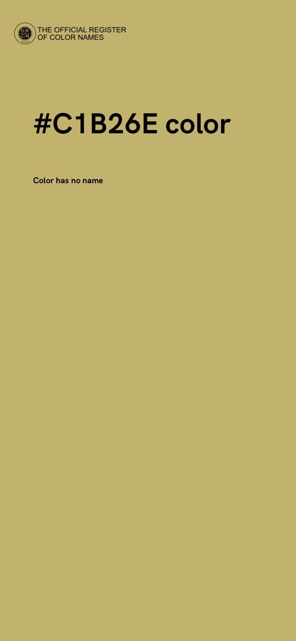 #C1B26E color image