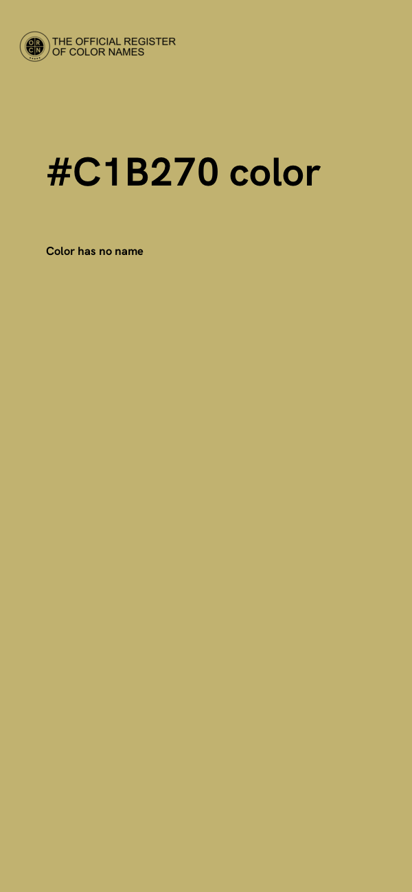 #C1B270 color image