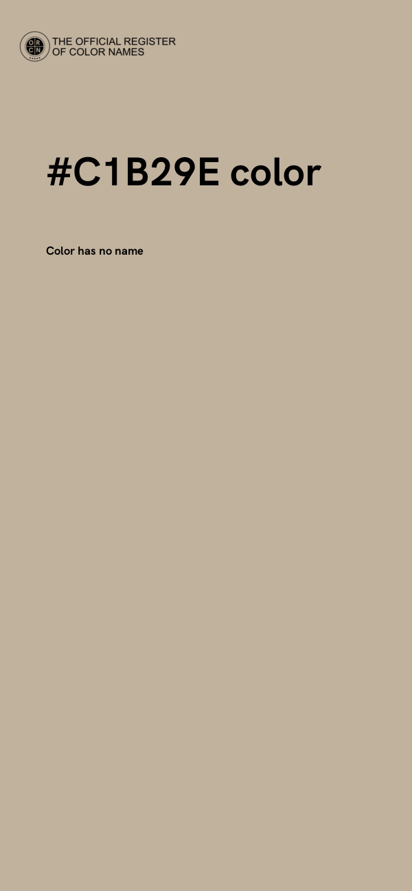 #C1B29E color image
