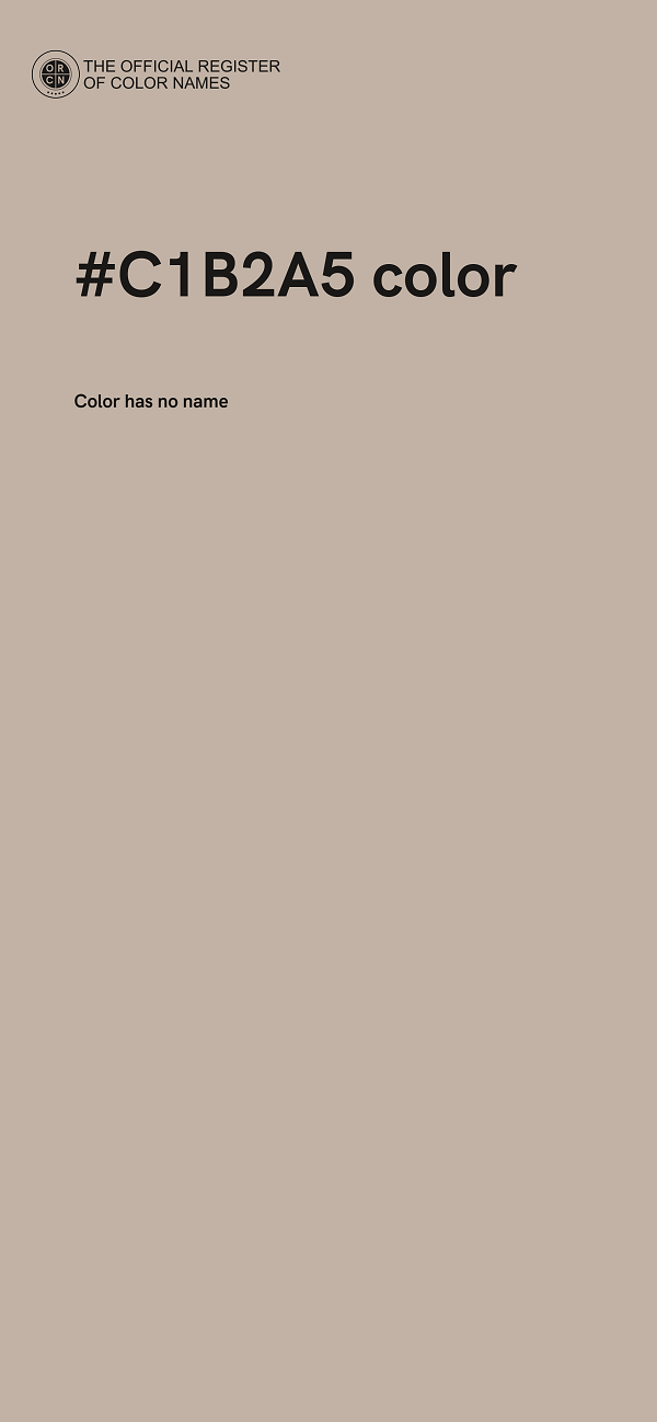 #C1B2A5 color image