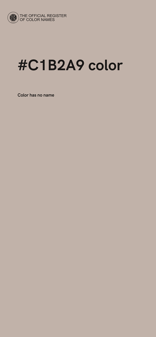 #C1B2A9 color image