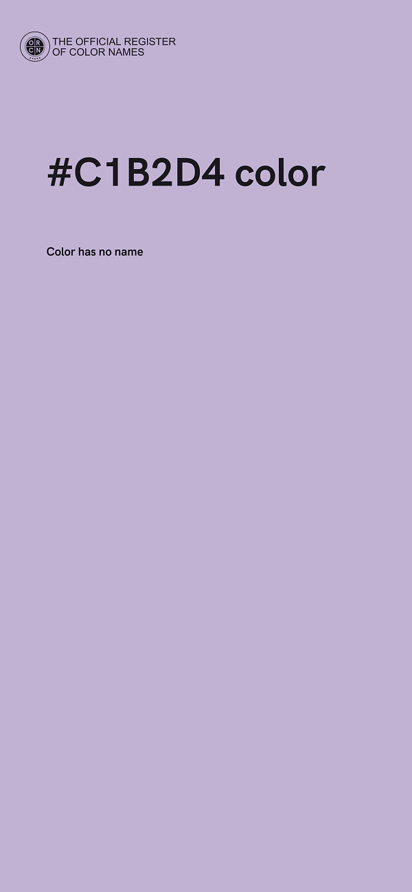 #C1B2D4 color image