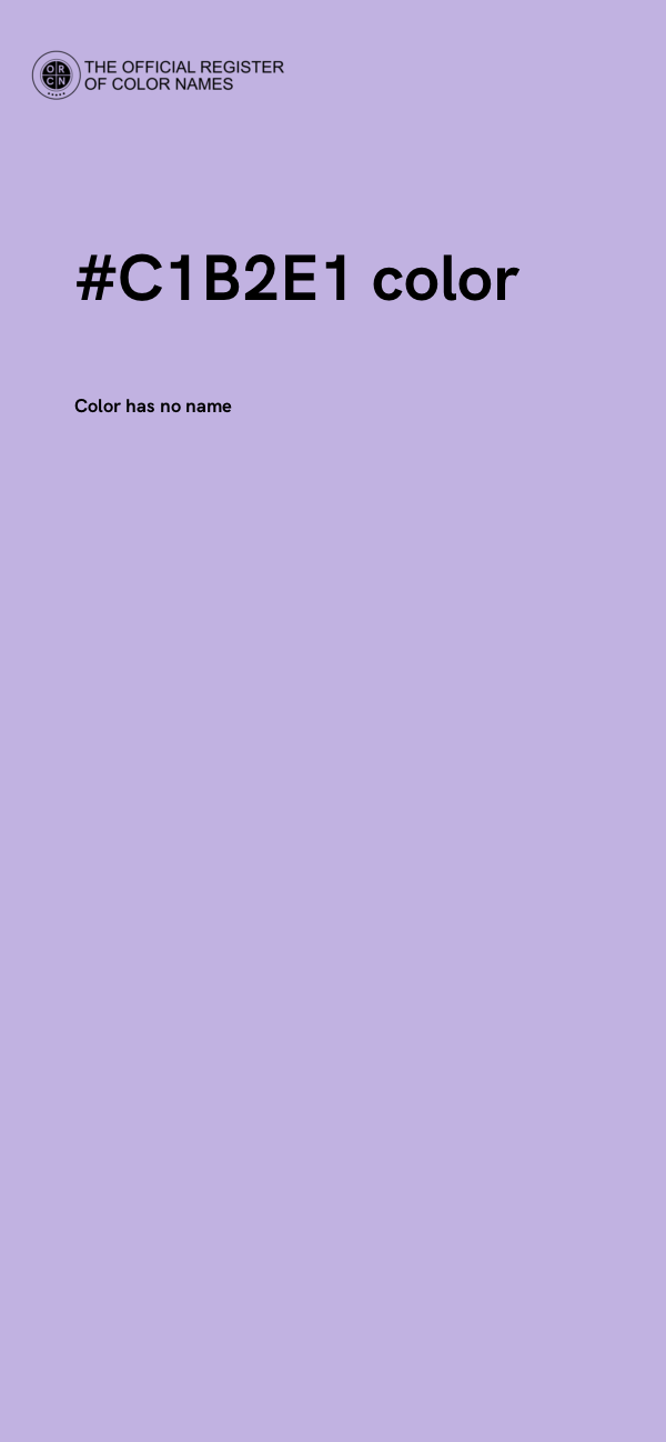 #C1B2E1 color image