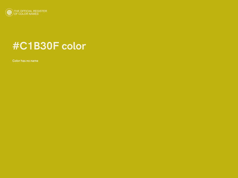 #C1B30F color image