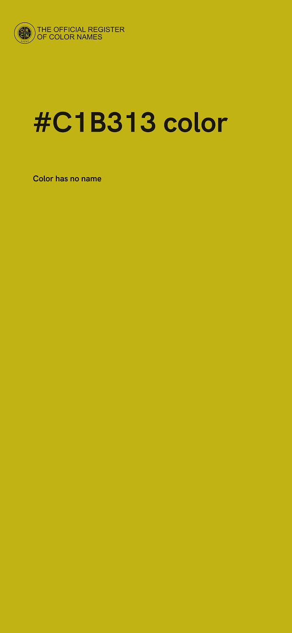 #C1B313 color image