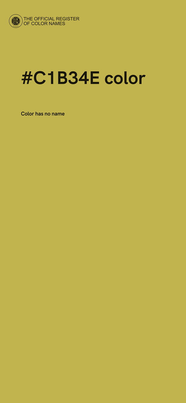 #C1B34E color image
