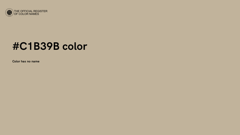 #C1B39B color image