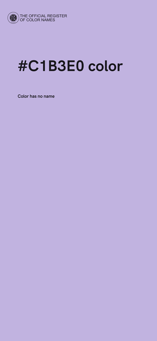 #C1B3E0 color image