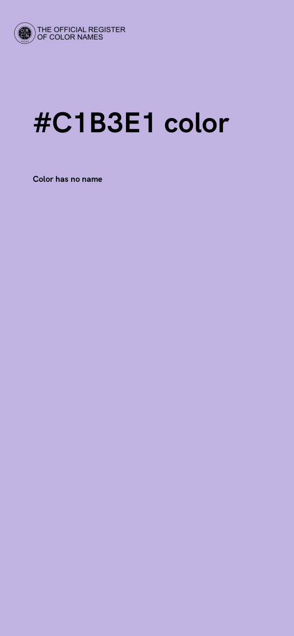 #C1B3E1 color image