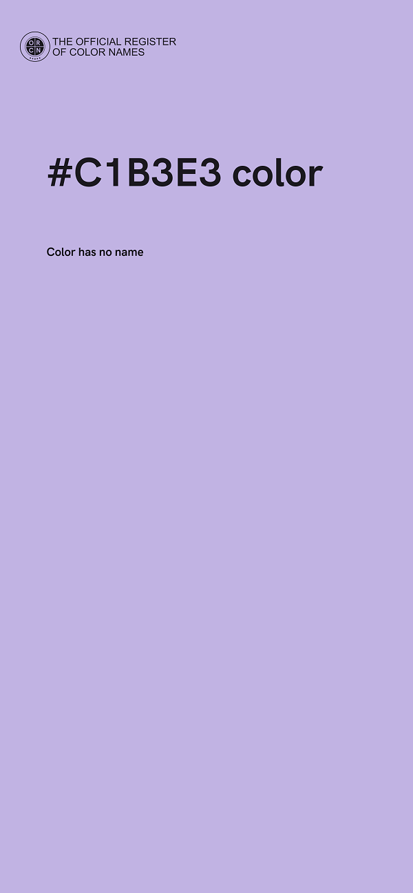 #C1B3E3 color image
