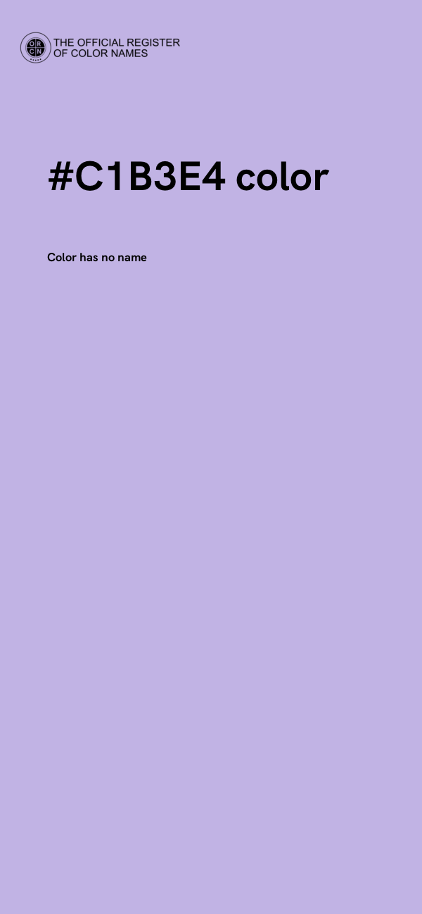 #C1B3E4 color image