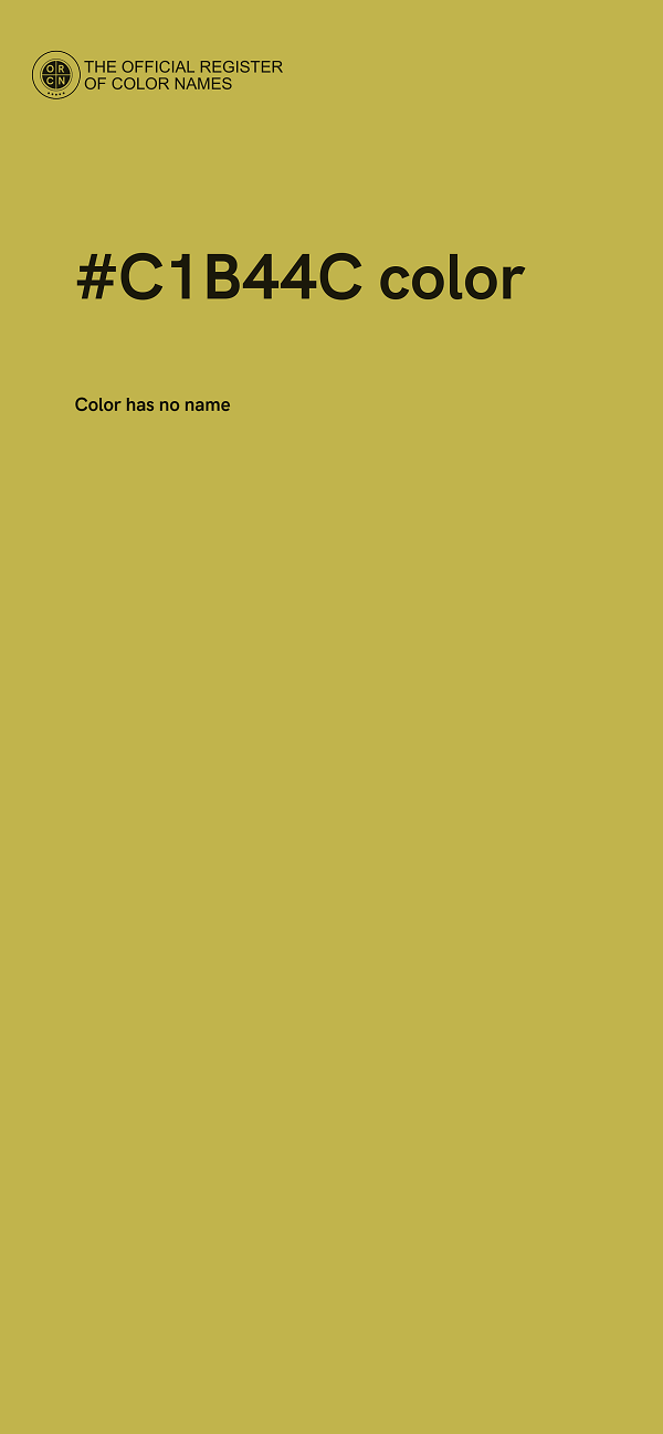 #C1B44C color image