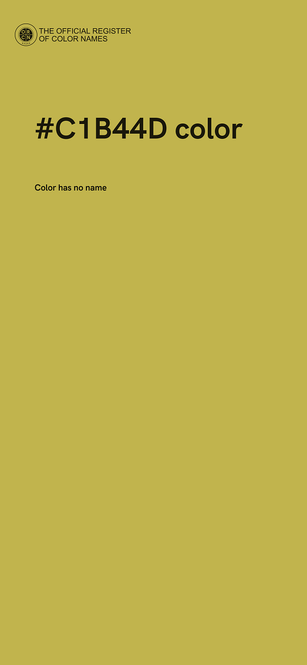 #C1B44D color image