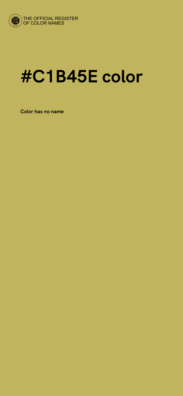#C1B45E color image