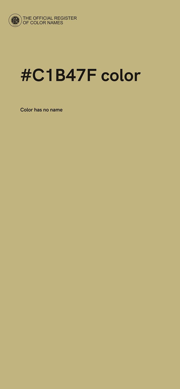 #C1B47F color image