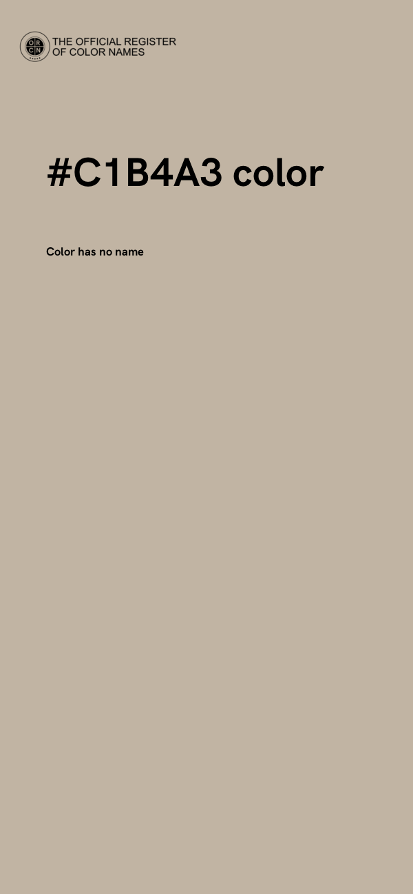 #C1B4A3 color image