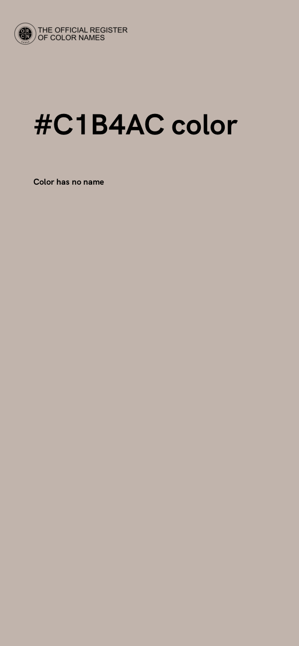 #C1B4AC color image