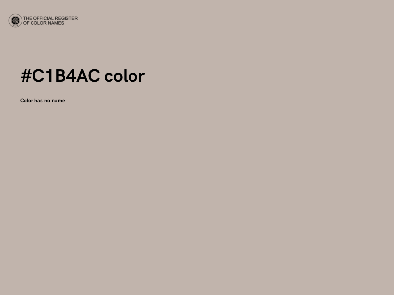 #C1B4AC color image